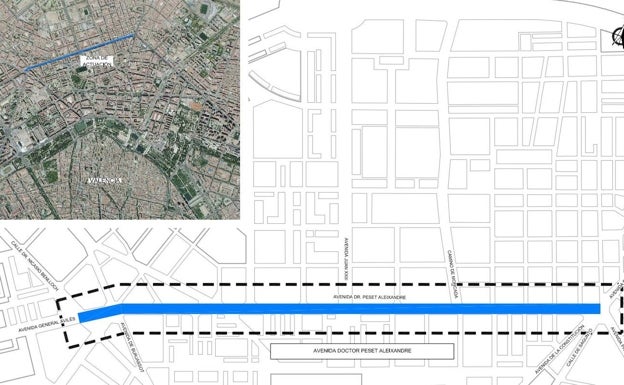 Zona de trabajo en Peset Aleixandre. 