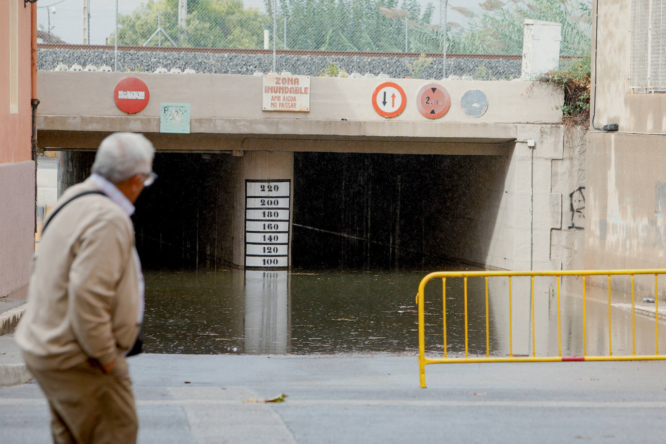 Las precipitaciones que esta madrugada han estado focalizadas en el sur de la comarca de la Ribera Alta.