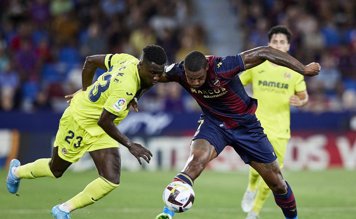 Wesley, en la última victoria del Levante frente al Villarreal B. 