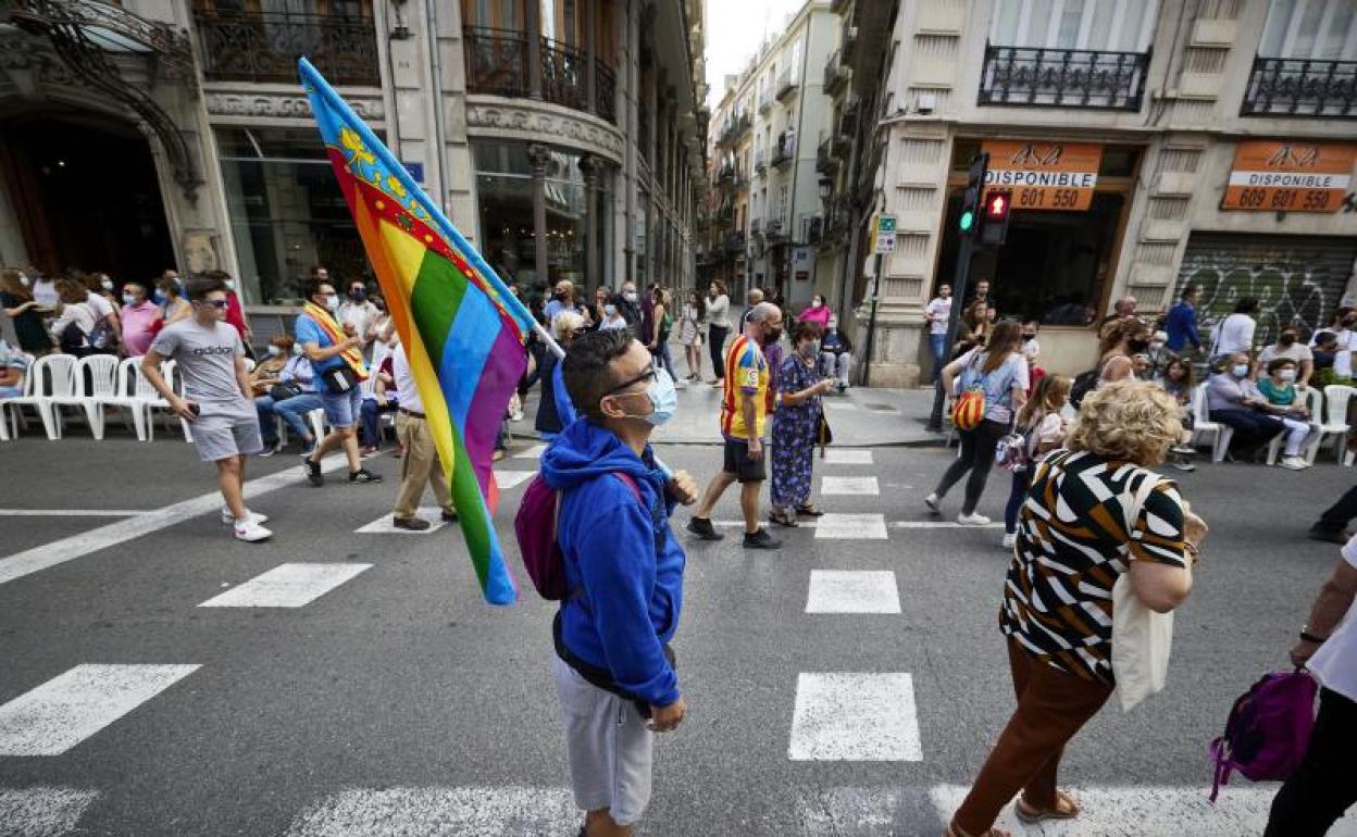 Manifestación del 9 d'Octubre en 2021. 