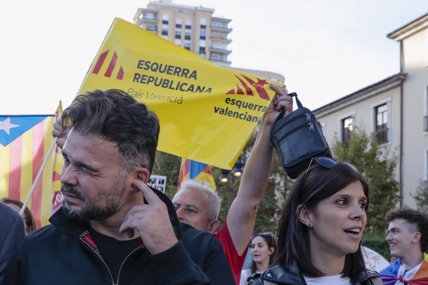 Fotos: Manifestaciones en Valencia por el 9 d&#039;Octubre 2022