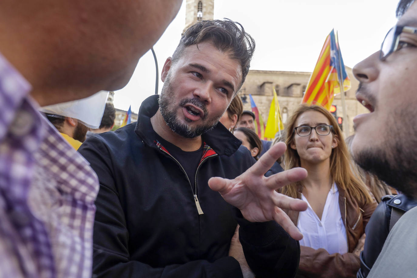 Fotos: Manifestaciones en Valencia por el 9 d&#039;Octubre 2022