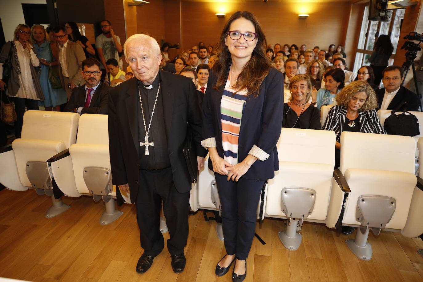 Septiembre de 2018. Cañizares y Oltra en la Universidad Católica