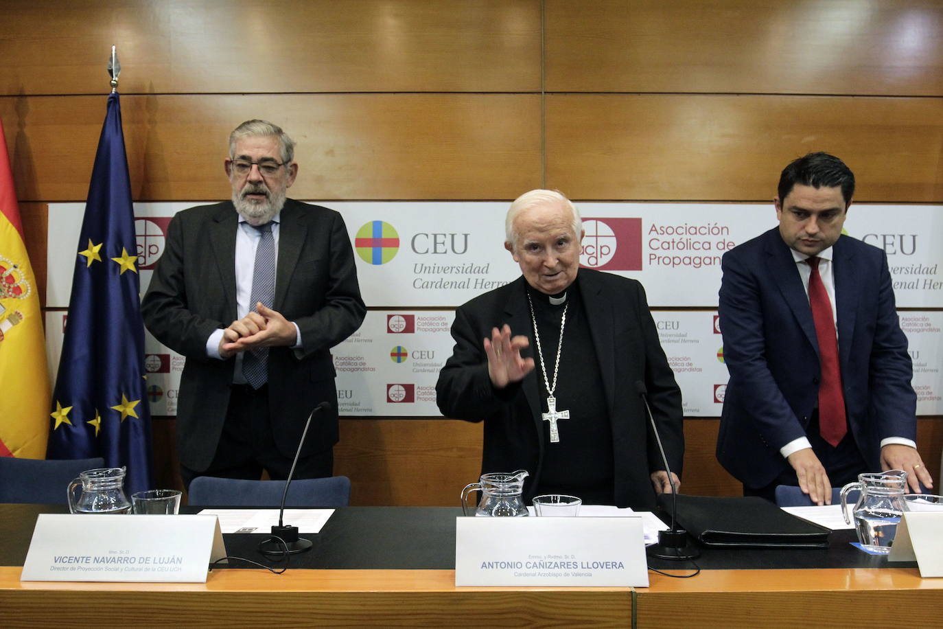 Octubre de 2018. Lectura del manifiesto a favor de la libertad educativa.