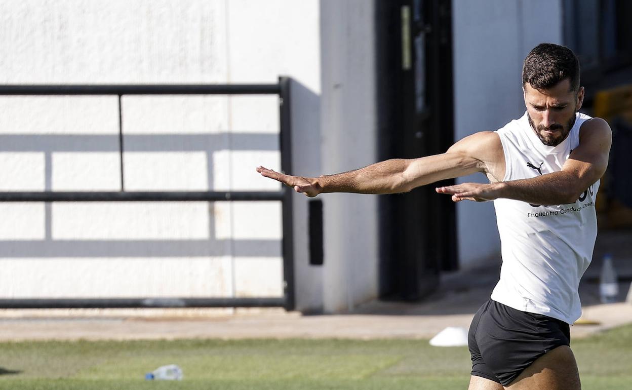 Gayà, en la ciudad deportiva de Paterna.