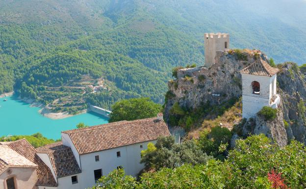 Vista desde el castillo de Guadalest. 