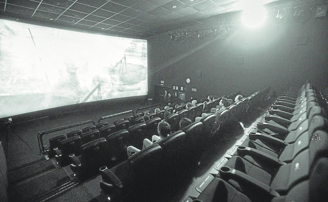 Una sala de cine de Valencia. 