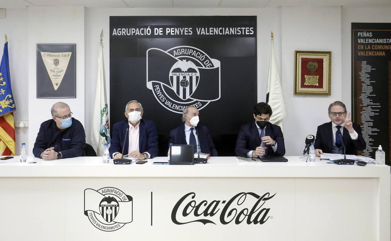 De izquierda a derecha, Fede Sagreras, García-Fuster, Juan Martín Queralt, Gaspar Romero y Pedro Delgado. 