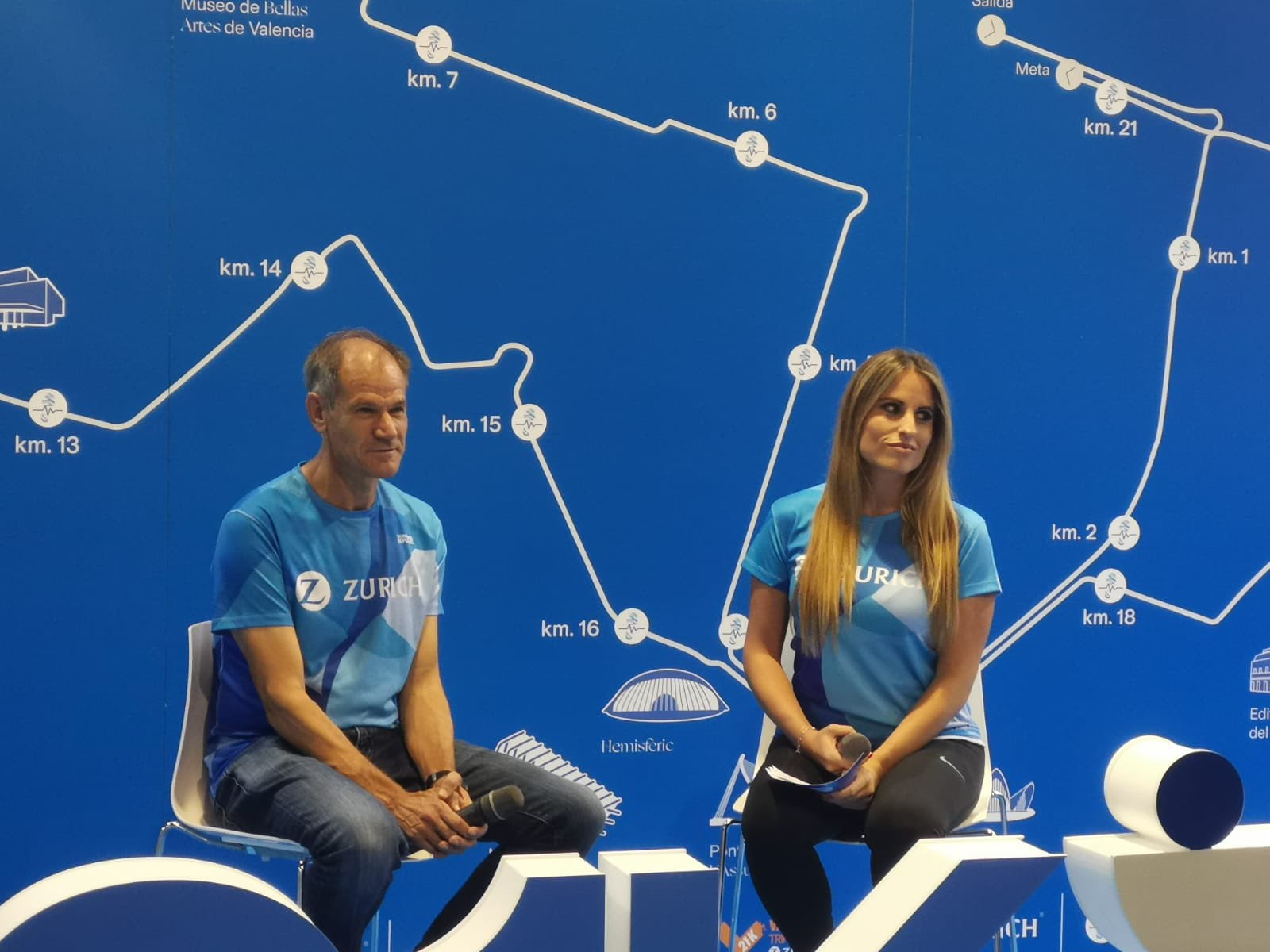 El exatleta Abel Antón, en la Feria del corredor del Medio Maratón