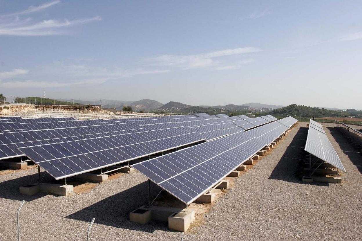 Una planta fotovoltaica instalada en Onda.