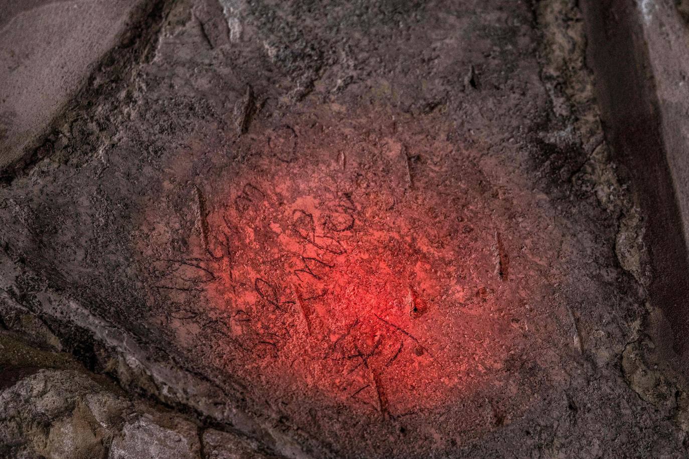 Fotos: Hallan el grafiti de un héroe en un muro de la sala de la Última Cena en Jerusalén