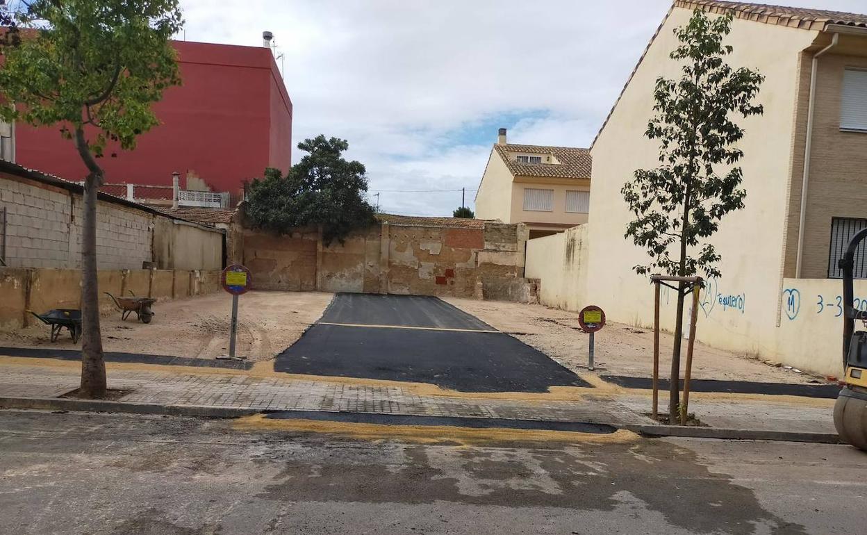 La nueva zona de aparcamiento. 