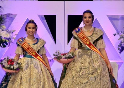 Imagen secundaria 1 - Las falleras mayores de Manises (arriba), Alaquàs (derecha) y Alfafar (izquierda). 