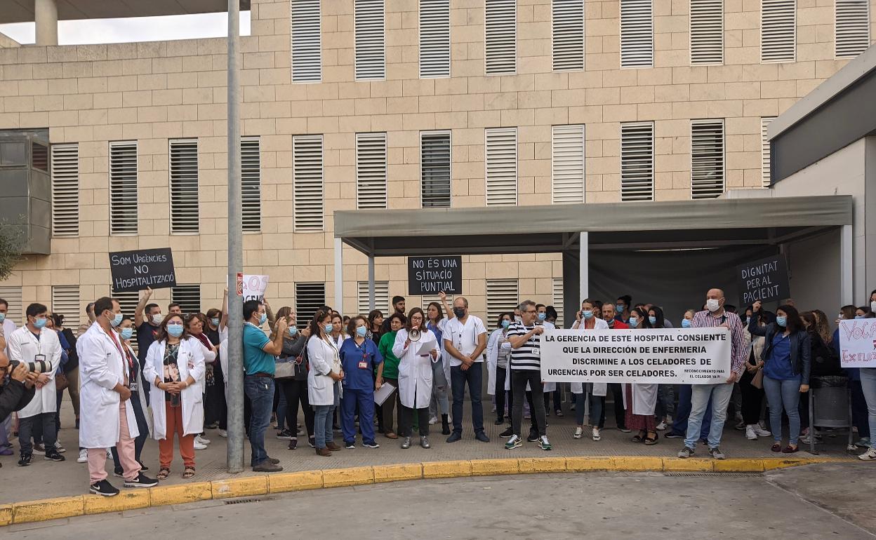 Nueva protesta de los trabajadores de Urgencias. 