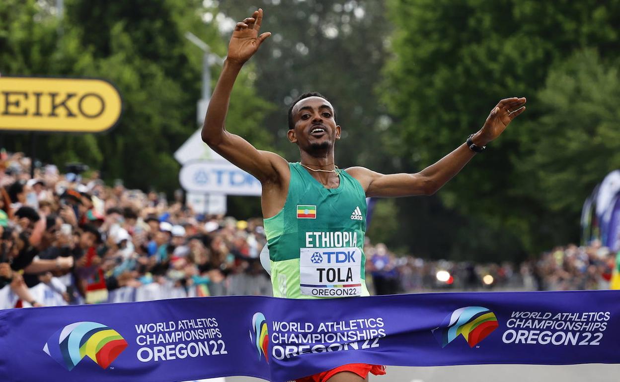 Tola, el pasado mes de julio en el World Athletics Championships Oregon22 in Eugene, Oregon. 