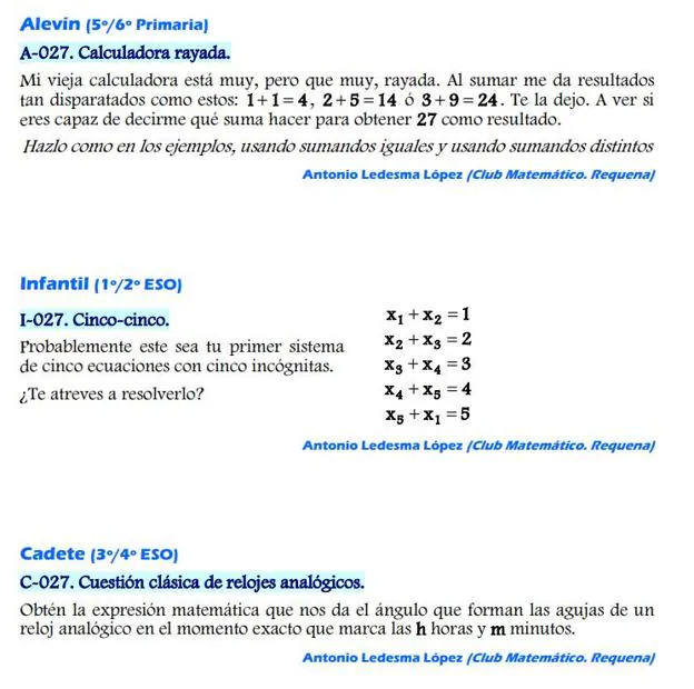 Matemáticas | El reto que han propuesto dos valencianos a la Real Sociedad  Matemática Española | Las Provincias