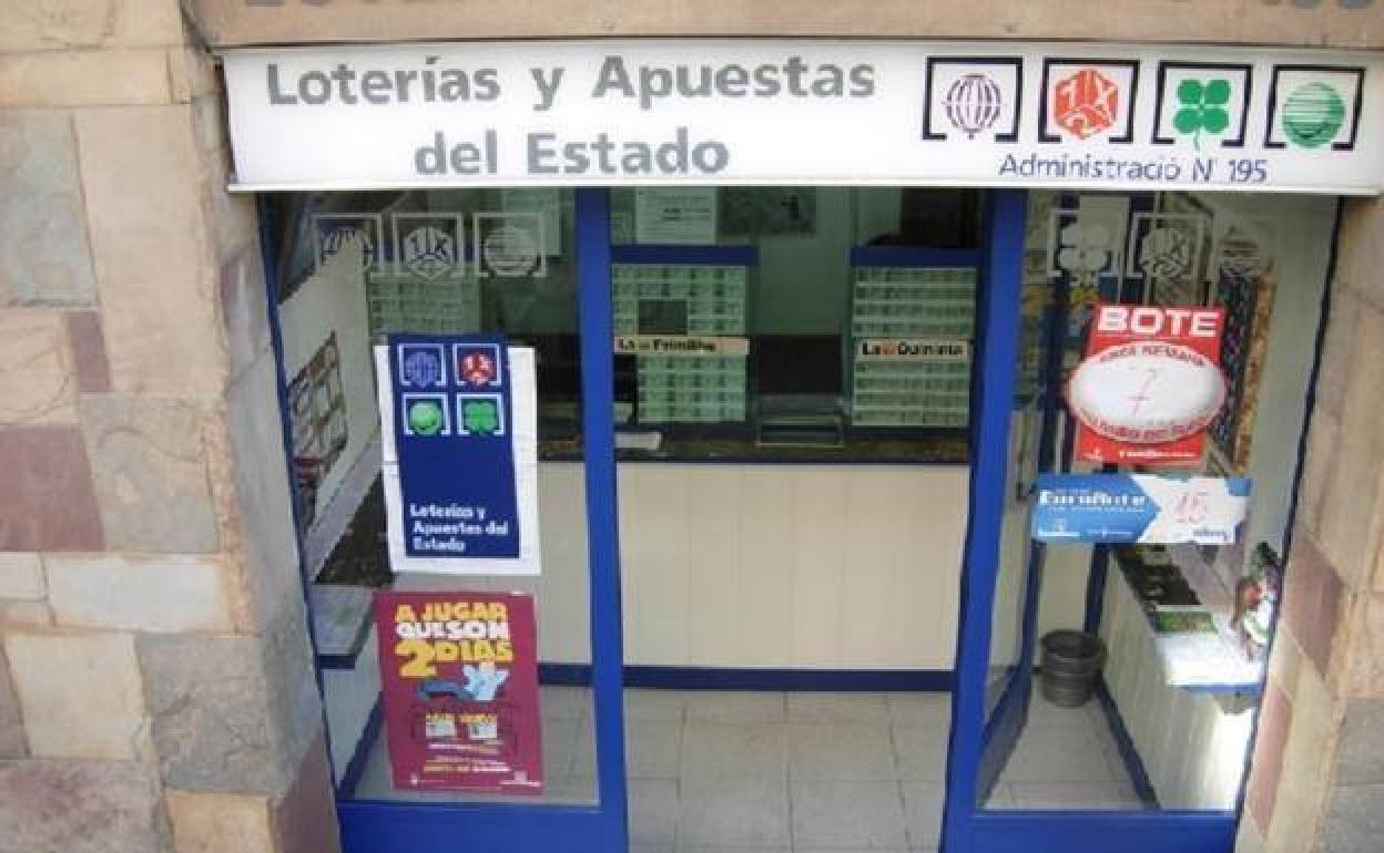 Una administración de Lotería. 