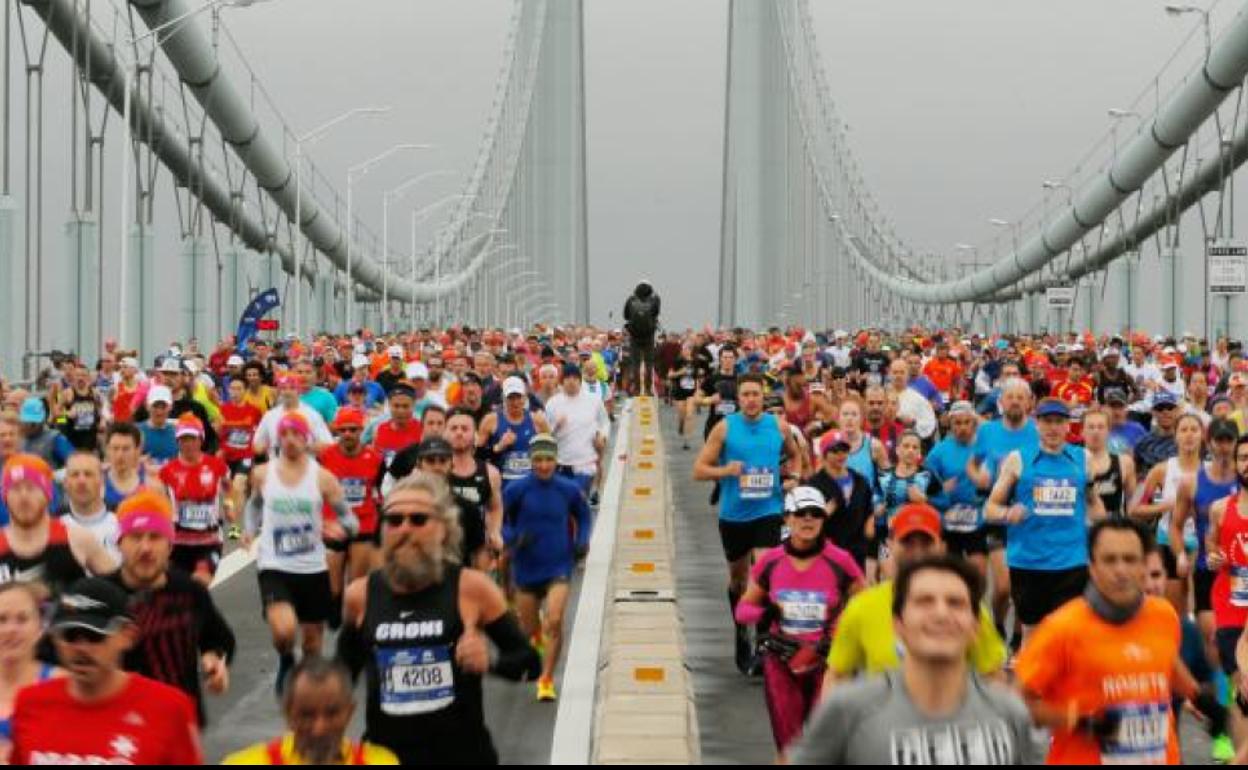 Salida del Maratón de Nueva York. 