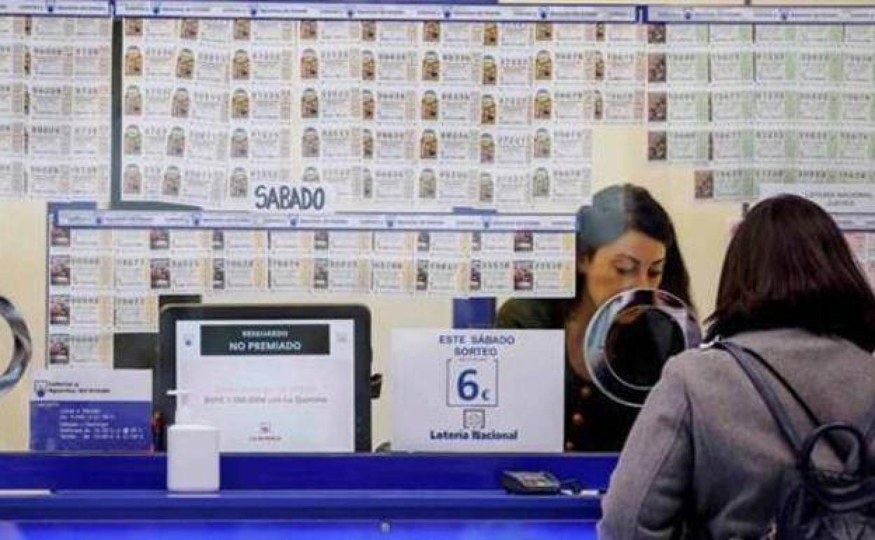 Una administración de Lotería. 