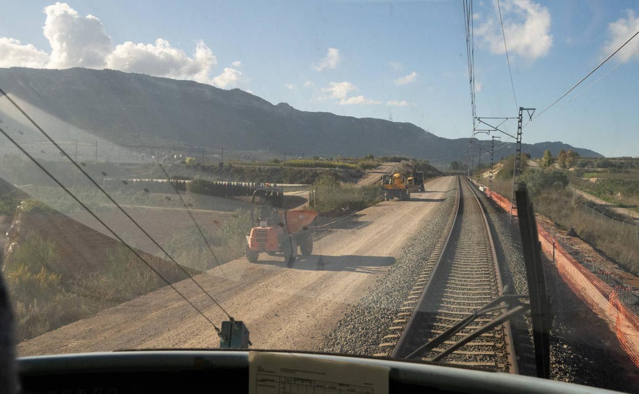 El nuevo trazado en ancho convencional entre Xàtiva y el Nudo de la Encina. 