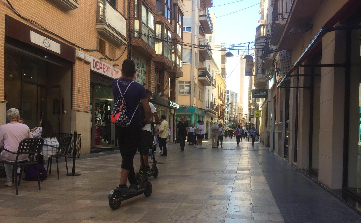 Calle Mayor de Gandia. 