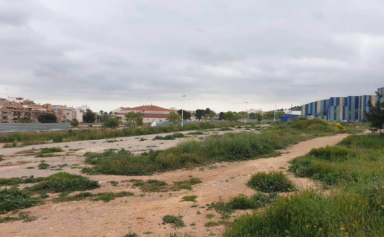 Terrenos en los que se ubicará el centro de salud. 