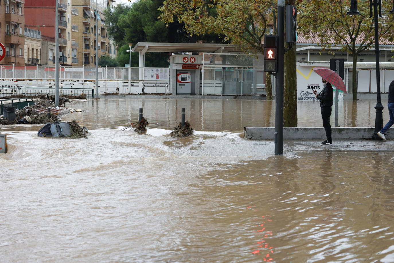 Aldaia, inundada por las fuertes lluvias