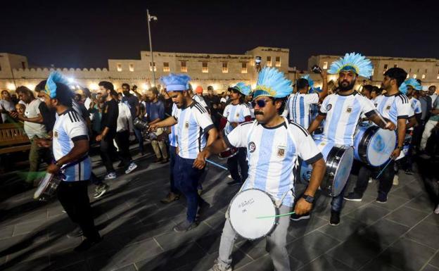 Aficionados argentinos.