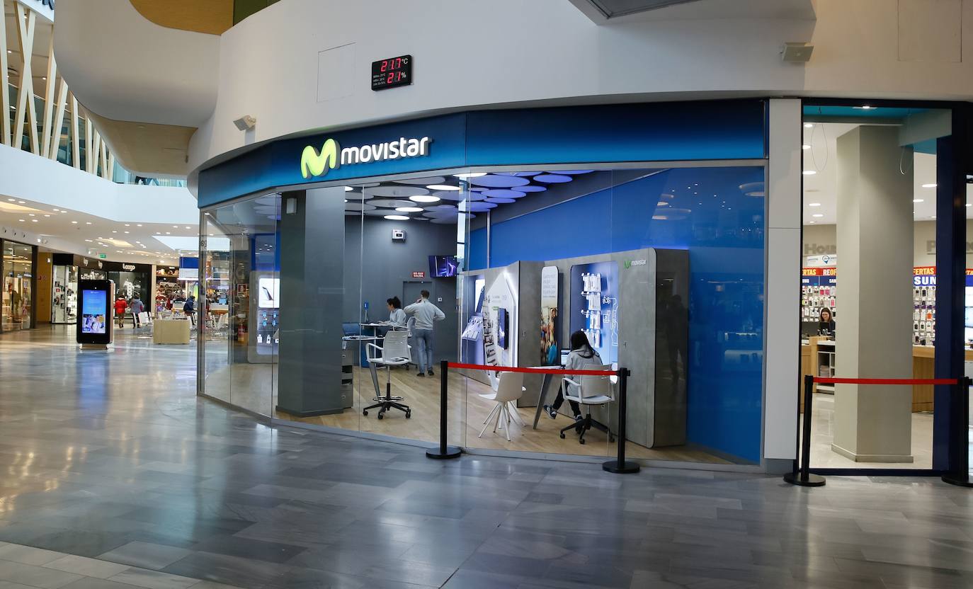 Una tienda de Movistar. 