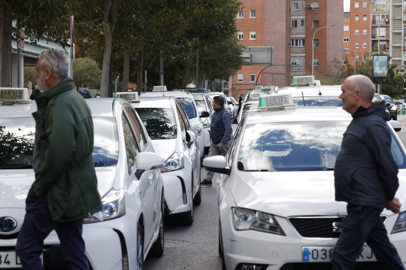 Fotos: Protesta de los taxistas en Valencia