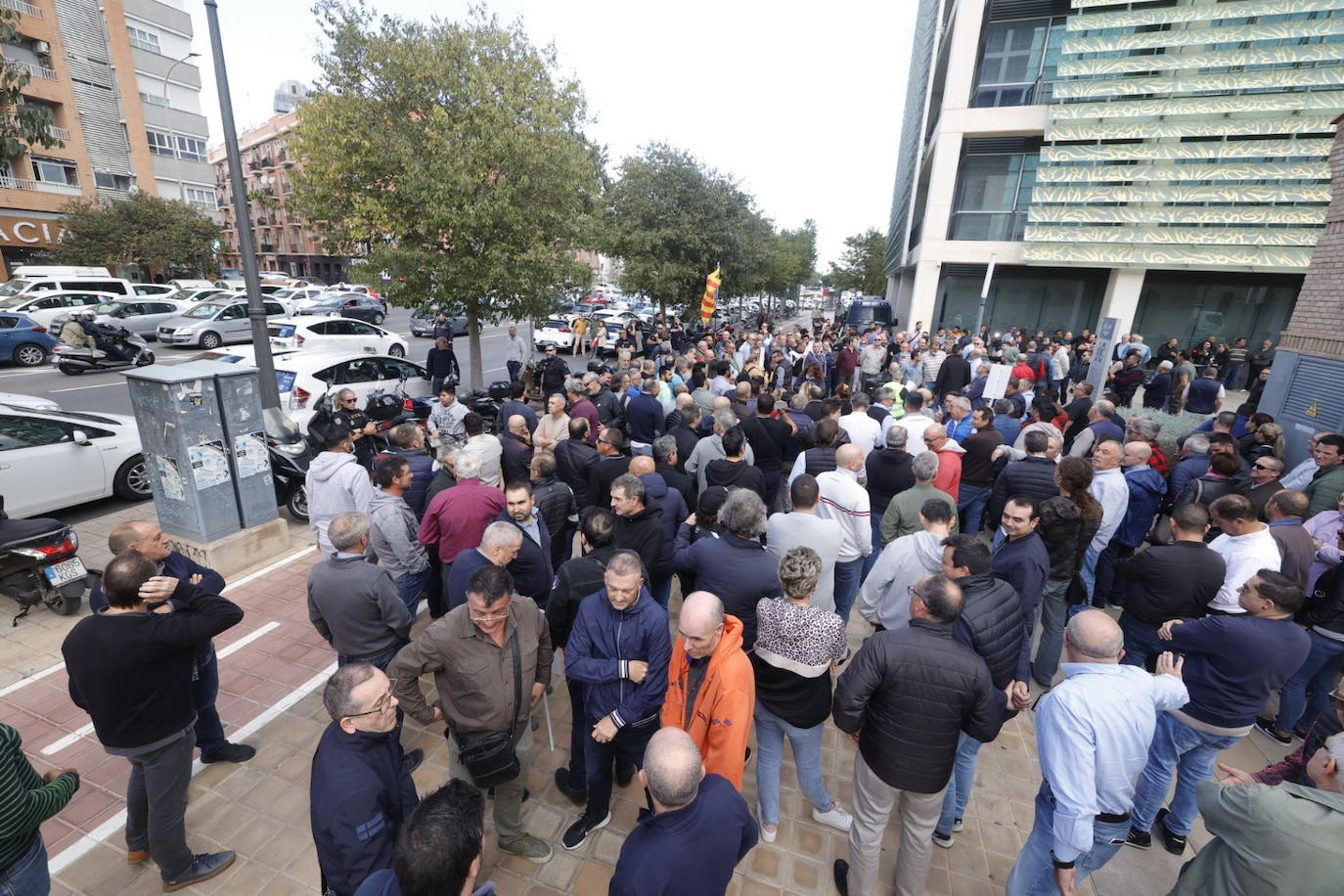 Fotos: Protesta de los taxistas en Valencia