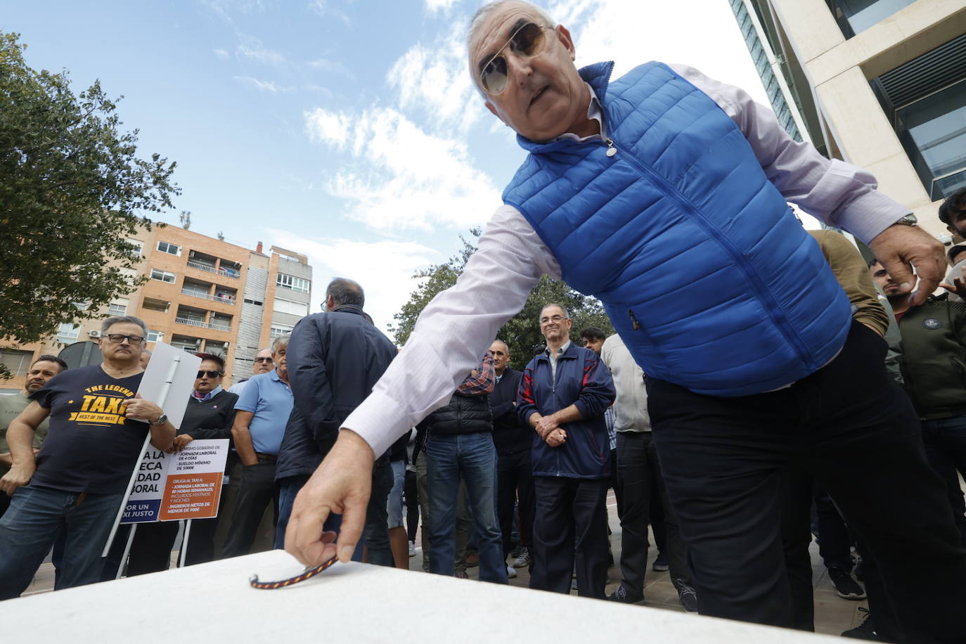 Fotos: Protesta de los taxistas en Valencia