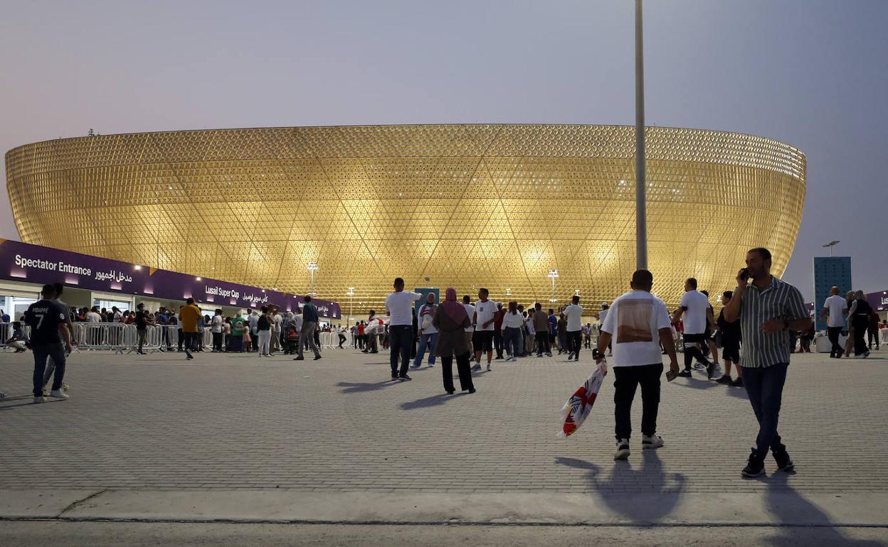 El estadio Lusail, con capacidad para 80.000 espectadores, en Qatar. 