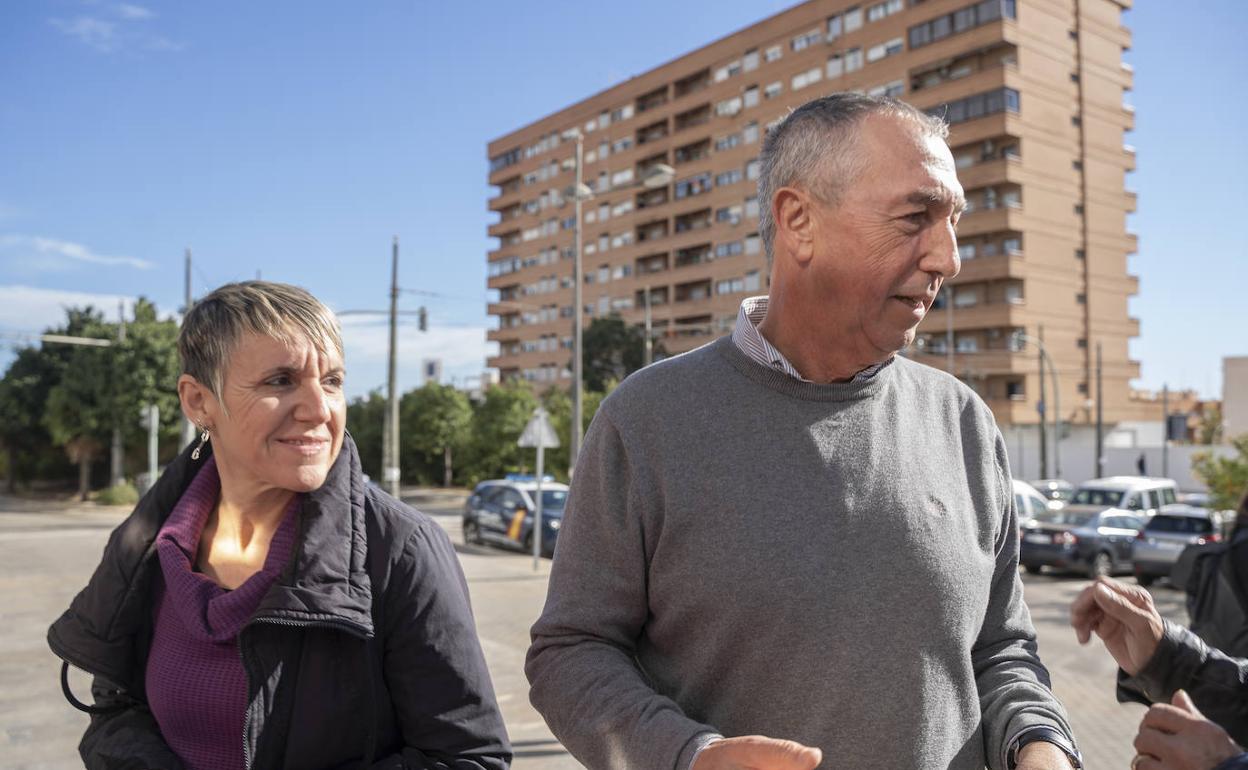 Joan Baldoví, este sábado en Valencia. 