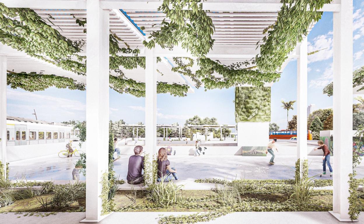 Simulación de la Torre Miramar. 