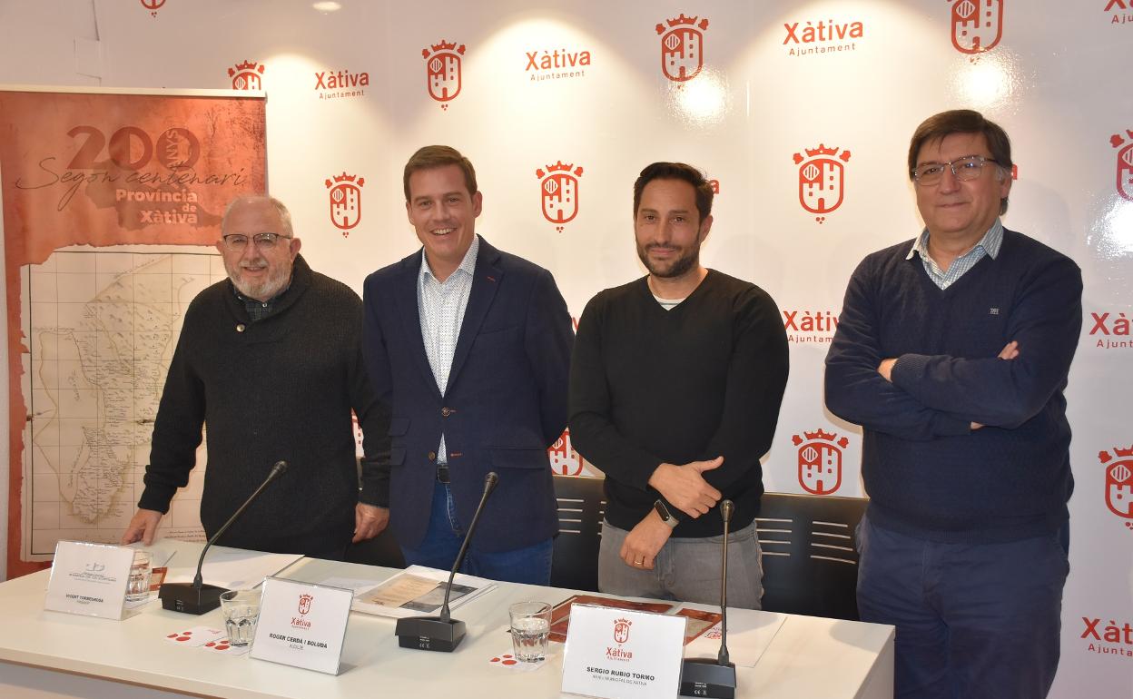 Presentación de los actos de la conmemoración de la provincia de Xàtiva. 