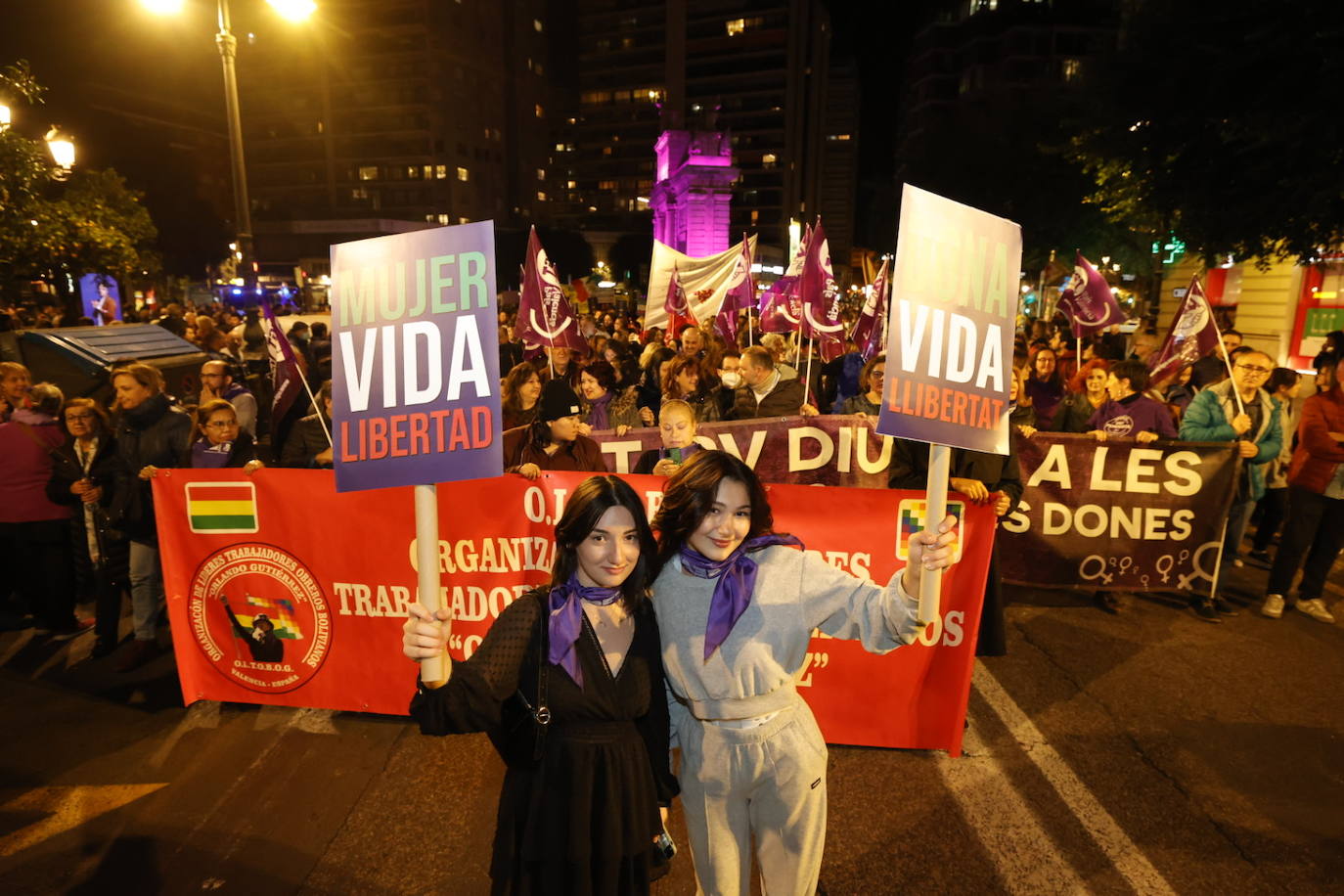 Fotos: Así ha sido la manifestación del 25N en Valencia