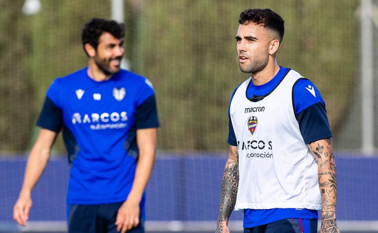 Róber Ibáñez, durante un entrenamiento en Buñol.