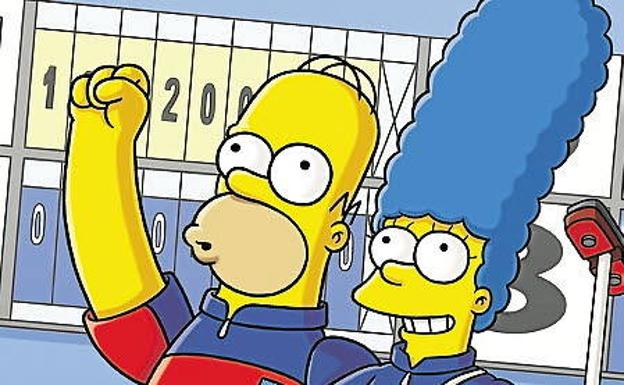 Homer Simpson, nuevo maestro paellero: arroz con mejillones, gambas, guisantes y chorizo