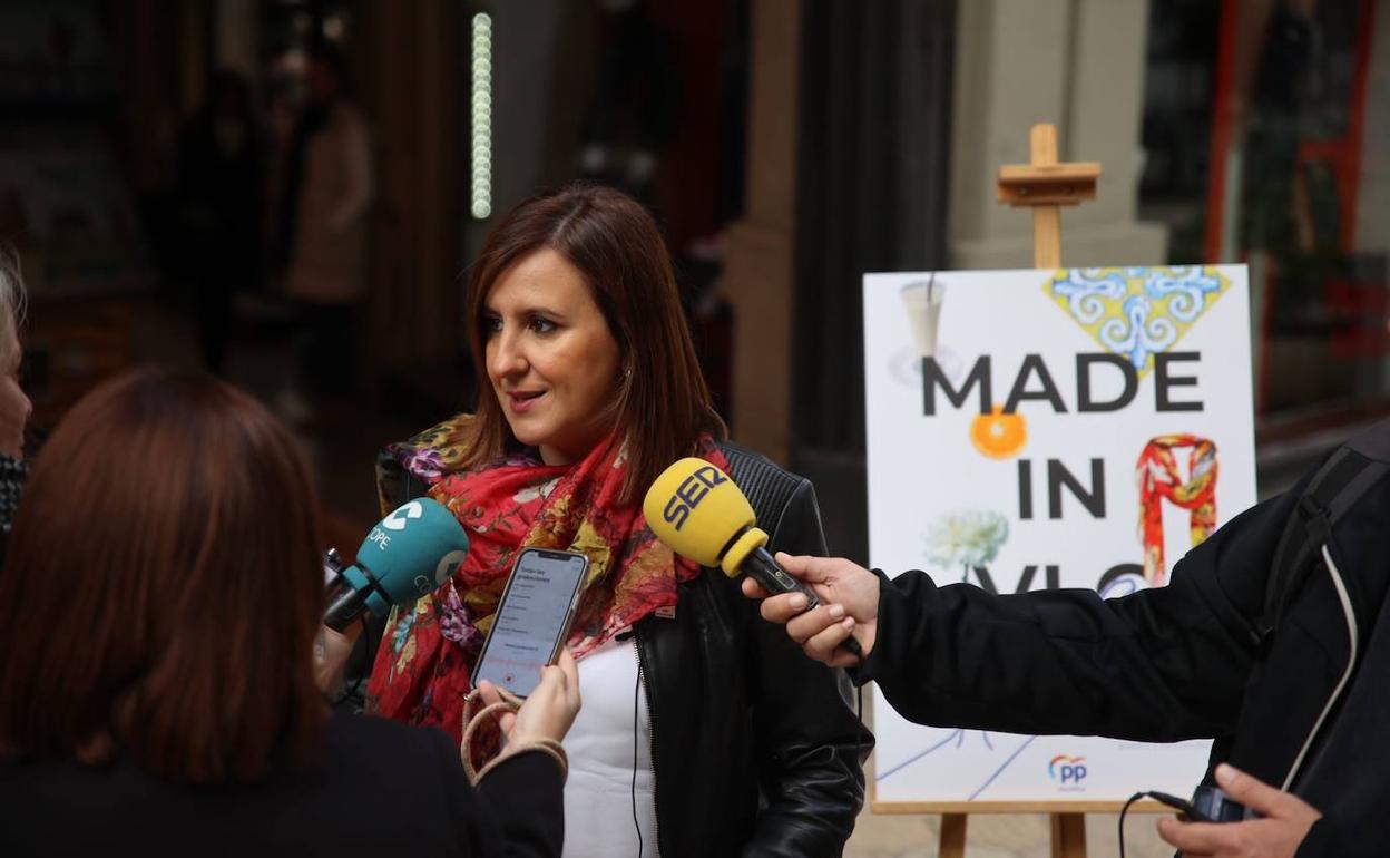 La portavoz popular en el Ayuntamiento de Valencia, María José Catalá. 