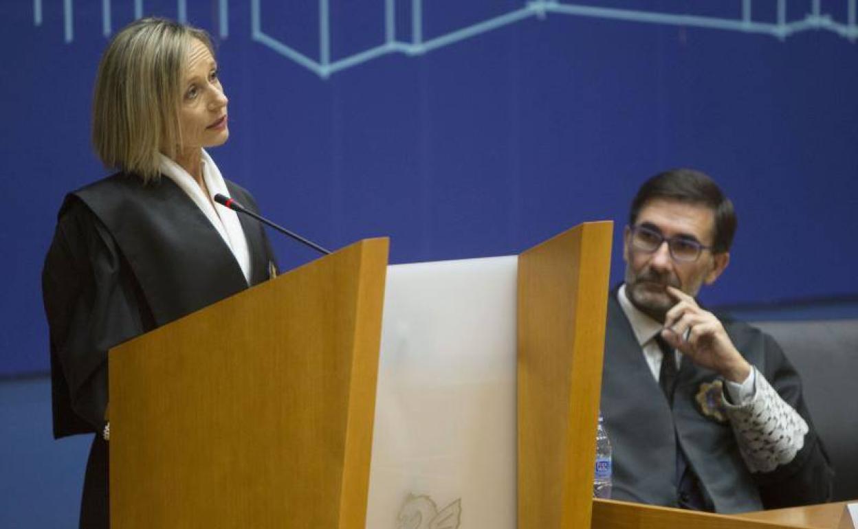 La presidenta de la Audiencia Provincial de Valencia, Esther Rojo 