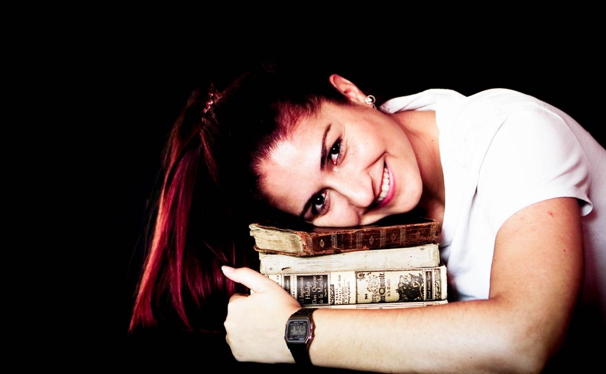 La escritora María Escudero,  conocida en el mundo literario con el seudónimo de Júpiter. 