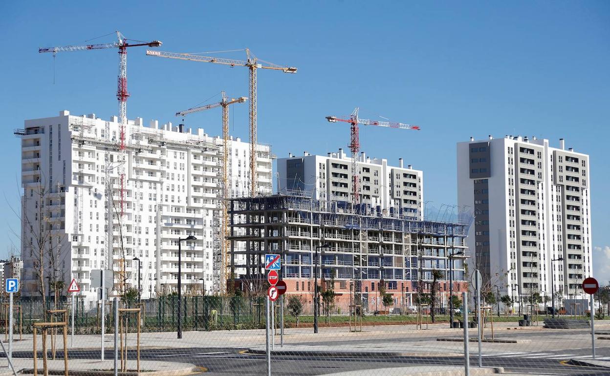 Una promoción de viviendas en Valencia. 