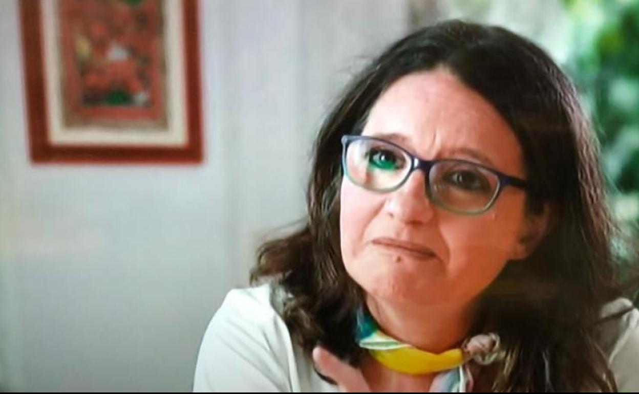 Mónica Oltra durante un momento de la entrevista en 'Salvados'.