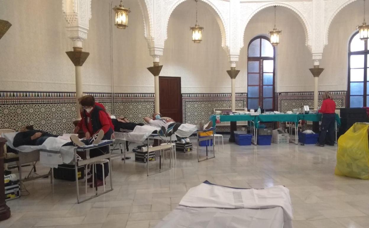 Donación de sangre en Alzira. 