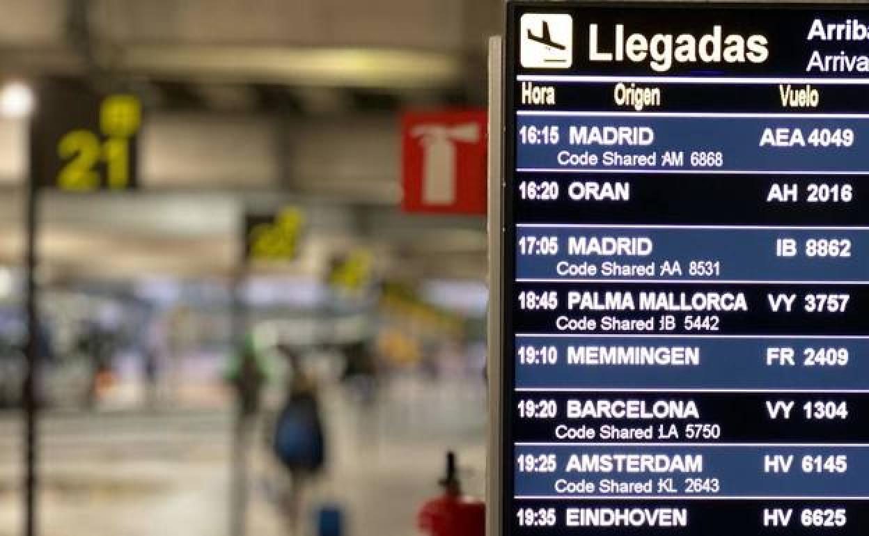 Terminal de llegadas del aeropuerto de Alicante. 