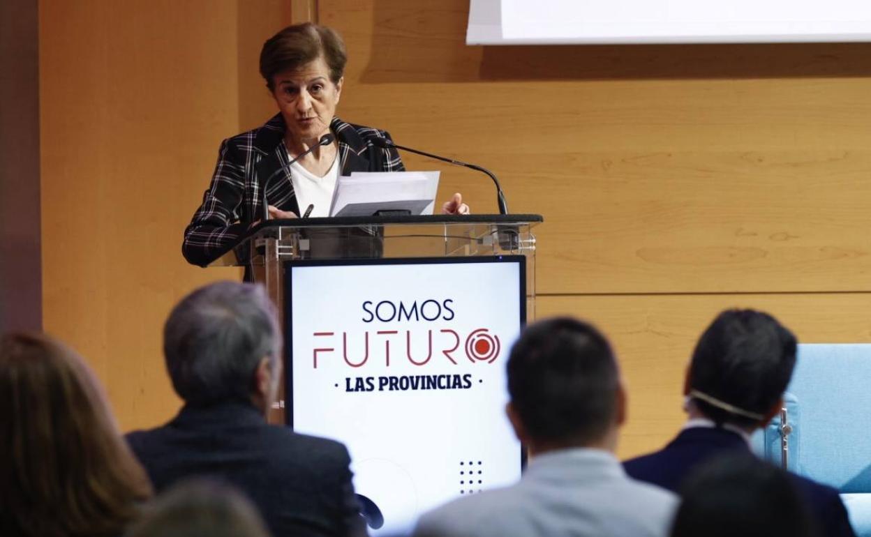 Adela Cortina, durante su intervención. 