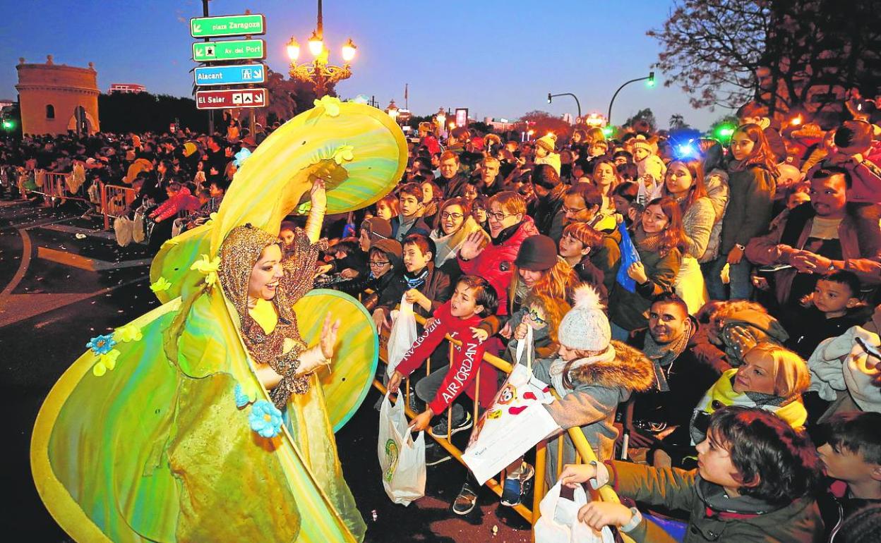 Celebración de una Cabalgata de Reyes en Valencia, antes de la pandemia. 