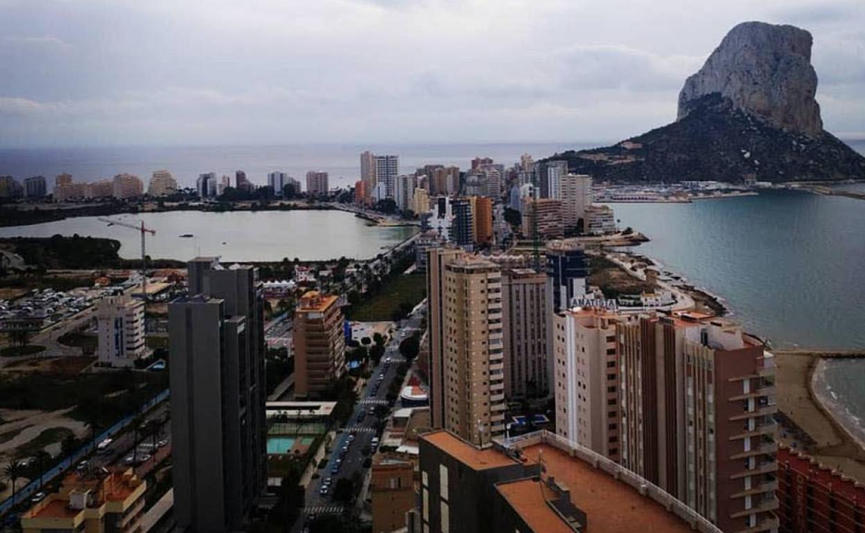 Vista panorámica de Calp. 