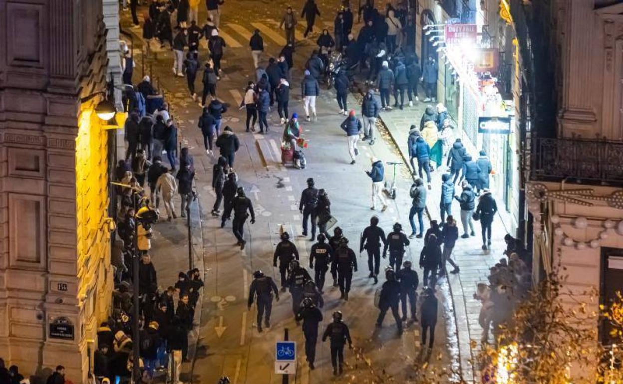 Disturbios en la celebración del pase de Francia a la final del Mundial.